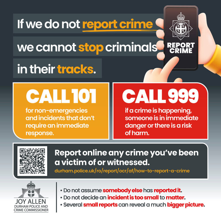 If we do not report crime, we cannot stop criminals in their tracks If we do not report crime, we cannot stop criminals in their tracks